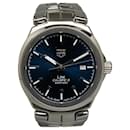 Tag Heuer Silver Automatic Stainless Steel Link Calibre 5 watch