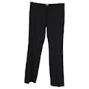 Magda Butrym Straight-Leg Trousers in Black Cotton