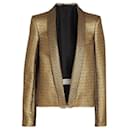 Jaqueta de jacquard dourado da Lanvin