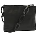 GUCCI Shoulder Bag Leather Black 001 1822 Auth bs12472 - Gucci