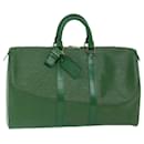 Louis Vuitton Epi Keepall 45 Boston Bag Green M42974 Autenticação de LV 67346