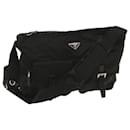 PRADA Shoulder Bag Nylon Black Auth ki4251 - Prada
