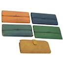 Louis Vuitton Epi Wallet 5Set Green Yellow Blue orange LV Auth bs12978