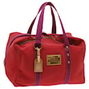 LOUIS VUITTON Antigua Sac Weekend Boston Bag Red M40028 LV Auth ki4244 - Louis Vuitton