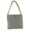 PRADA Hand Bag Nylon Gray Auth 68871 - Prada
