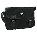 PRADA Shoulder Bag Nylon Black Auth bs12610 - Prada