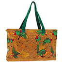 HERMES Tote Bag Toile Orange Auth bs12560 - Hermès