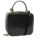 GUCCI Hand Bag Patent leather 2way Black Auth 68520 - Gucci