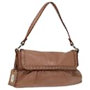 FENDI Celeria Shoulder Bag Leather Pink Auth bs12905 - Fendi