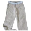 Pantalon en lin pour femme Vintage Super SS03 avec ceinture en cristal, taille 40 IT. - Dolce & Gabbana