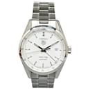 Silver Tag Heuer Automatic Stainless Steel Carrera Twin-Time Watch
