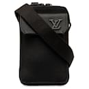 Black Louis Vuitton Aerogram Phone Pouch Crossbody Bag