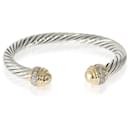 David Yurman Cable Classic Bracelet in 18k yellow gold/sterling silver 0.48 ctw