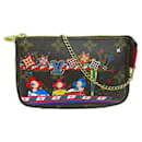 Louis Vuitton Monogram Christmas Animation Mini Pochette Accessories Canvas Vanity Bag M69976 in Excellent condition