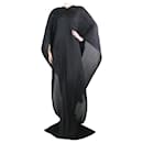 Robe caftan plissée noire - Taille unique - Pleats Please