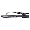 Dark blue patent T-bar sandals - size EU 37 - Bottega Veneta