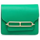 Hermès Green Evercolor Roulis Slim Wallet
