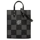 Louis Vuitton Schwarze Damier Checkerboard Sac Plat XS