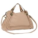 Chloe Paraty Hand Bag Leather 2way Pink Auth bs12541 - Chloé