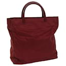 PRADA Hand Bag Nylon Red Auth ar11518 - Prada