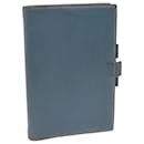 HERMES Agenda GM Day Planner Cover Leather Blue Auth am5960 - Hermès