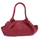 LOEWE Nappa Alley Shoulder Bag Leather Pink Auth yk11188 - Loewe