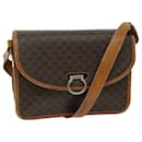CELINE Macadam Canvas Shoulder Bag PVC Leather Brown Auth bs12922 - Céline