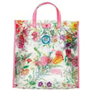Vinyl Floral Print Tote Bag - Gucci