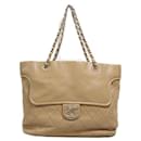 Quilted Leather Chain Tote - Chanel