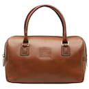 Leather Boston Bag - Burberry