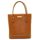 Leather Bucket Zip Handbag - Burberry