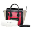 Leather Tricolor Nano Luggage Bag - Céline