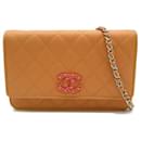 CC Quilted Caviar Wallet an Kette - Chanel