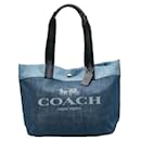 Denim Logo Tote Bag - Coach