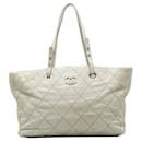 CC Quilted Leather On The Road Tote Bag - Chanel