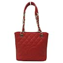 CC Quilted Caviar Chain Tote - Chanel