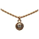 Rhinestone Pendant Necklace - Dior