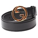 Interlocking G Leather Belt - Gucci
