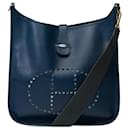 HERMES Evelyne Bag in Blue Leather - 101787 - Hermès