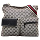 GG Canvas lined Pocket Messenger Bag - Gucci