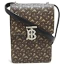 TB Monogram Canvas Pochette Shoulder Bag - Burberry