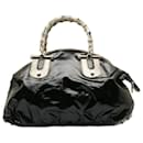 Dialux Pop Bamboo Patent Bowler-Tasche - Gucci