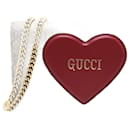 GG supreme 3D Heart Wallet on Chain - Gucci