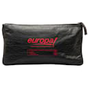 Leather Supermarket Clip M Clutch Bag - Balenciaga