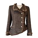 Chanel New CC Jewel Gripoix Buttons Tweed Jacket