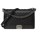 CHANEL Boy Bag in Black Leather - 101762 - Chanel