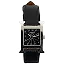 Silver Hermès Quartz Stainless Steel and Leather Heure H Watch