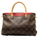 Bolso satchel Pallas BB con monograma Louis Vuitton marrón