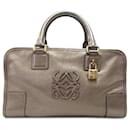 Brown LOEWE Leather Amazona 28 handbag - Loewe