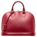 Rote Louis Vuitton Epi Alma PM Handtasche